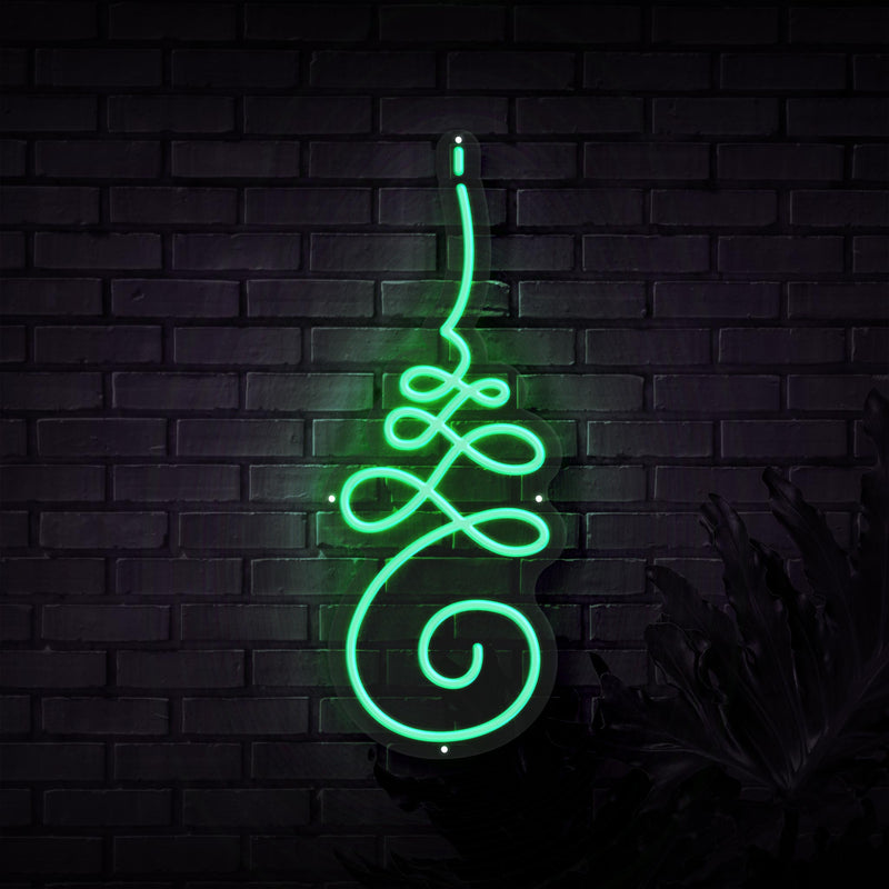 Unalome Yoga Symbol Neon Sign - Sketch & Etch Neon