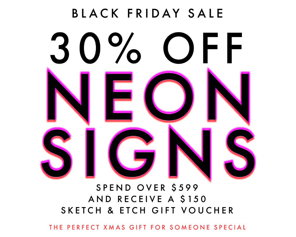 Wave Neon Sign  Sketch & Etch US