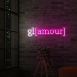 gl[amour] neon sign