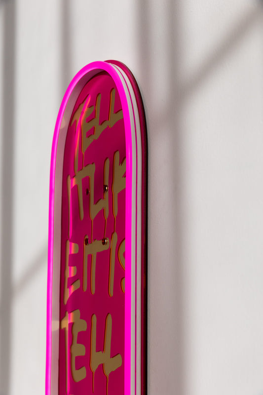 Acrylic Skateboard by Leah Kirsch