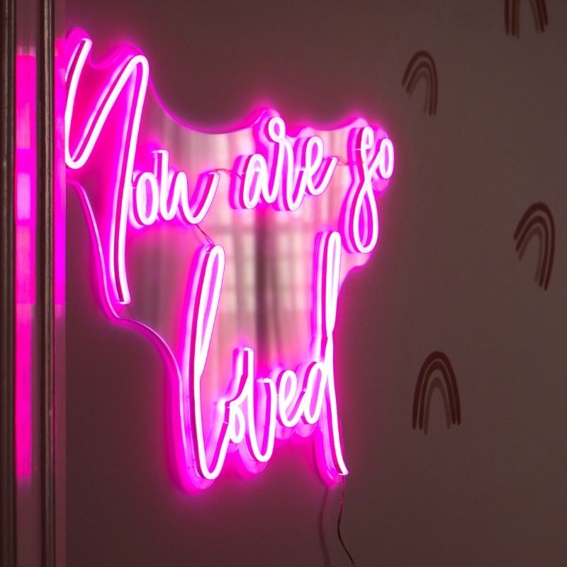  Movie Time Neon Sign LED pink white Neon Light for