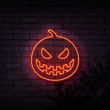Evil Halloween Pumpkin Neon Sign
