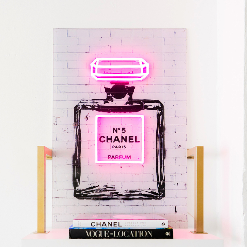 Chanel No. 5 Perfume pop art by Octavian Mielu