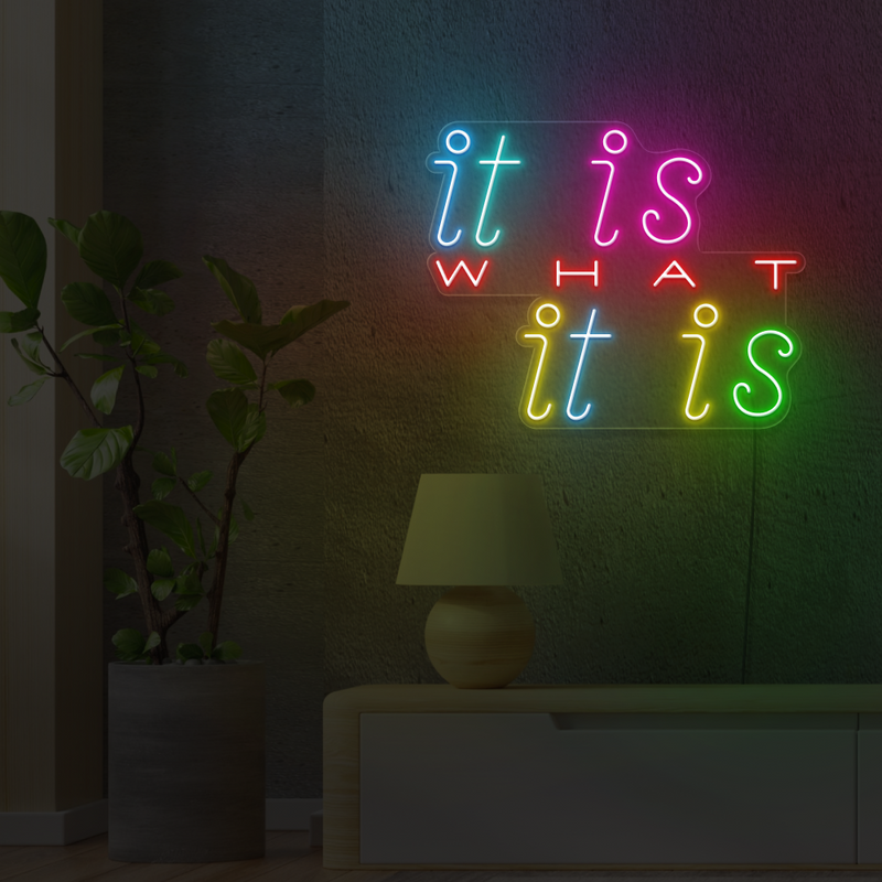 It Is What It Is Neon Sign