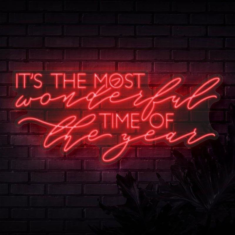 It's The Most Wonderful Time of the Year Neon Sign