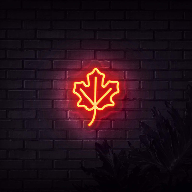 Fall Leaf Neon Sign