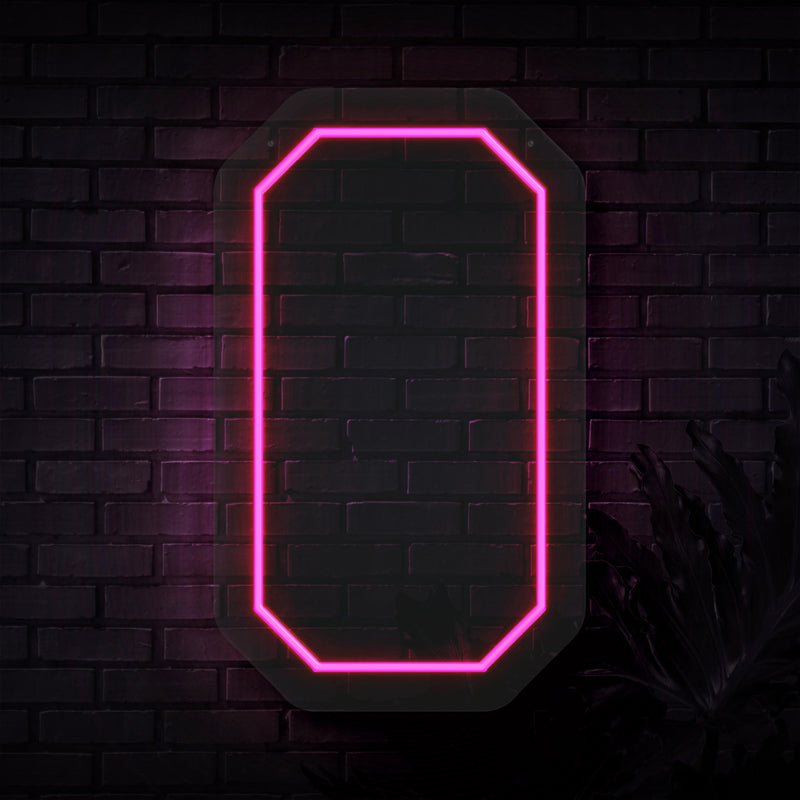 Download A Neon Sign With The Letter L Wallpaper