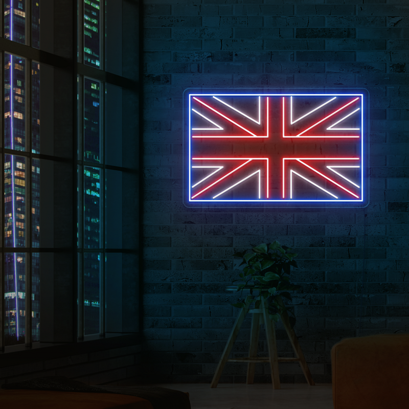 UK Flag (Union Jack) Neon Sign