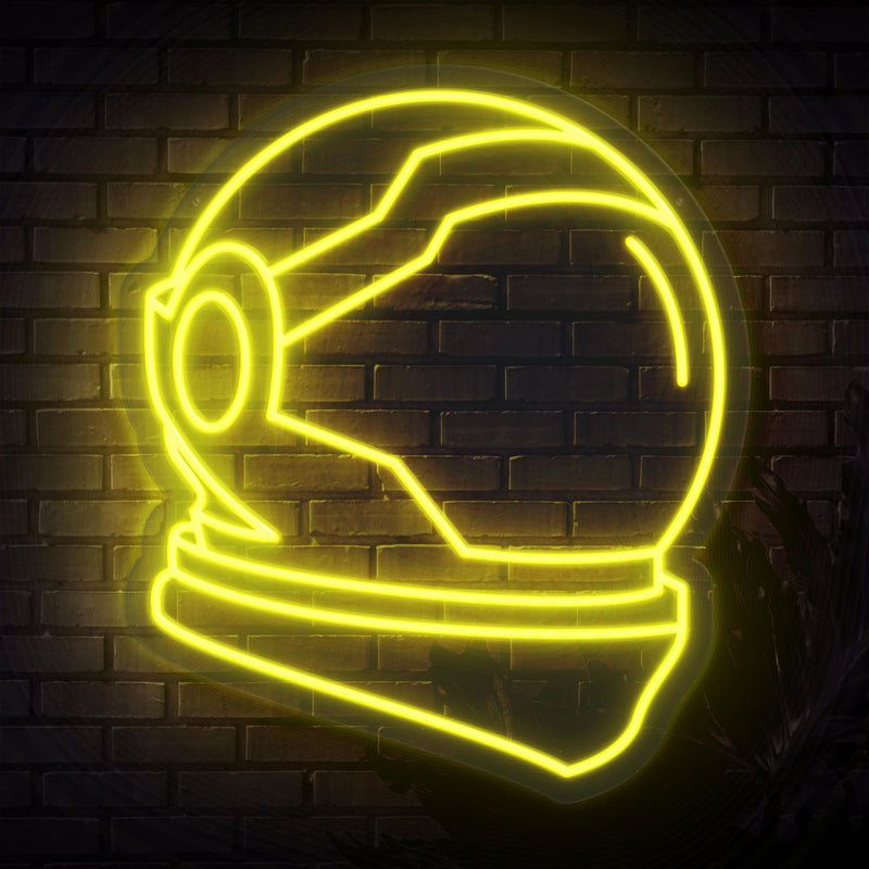 Astronaut Helmet Neon Sign - Sketch & Etch Neon
