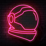 Astronaut Helmet Neon Sign - Sketch & Etch Neon