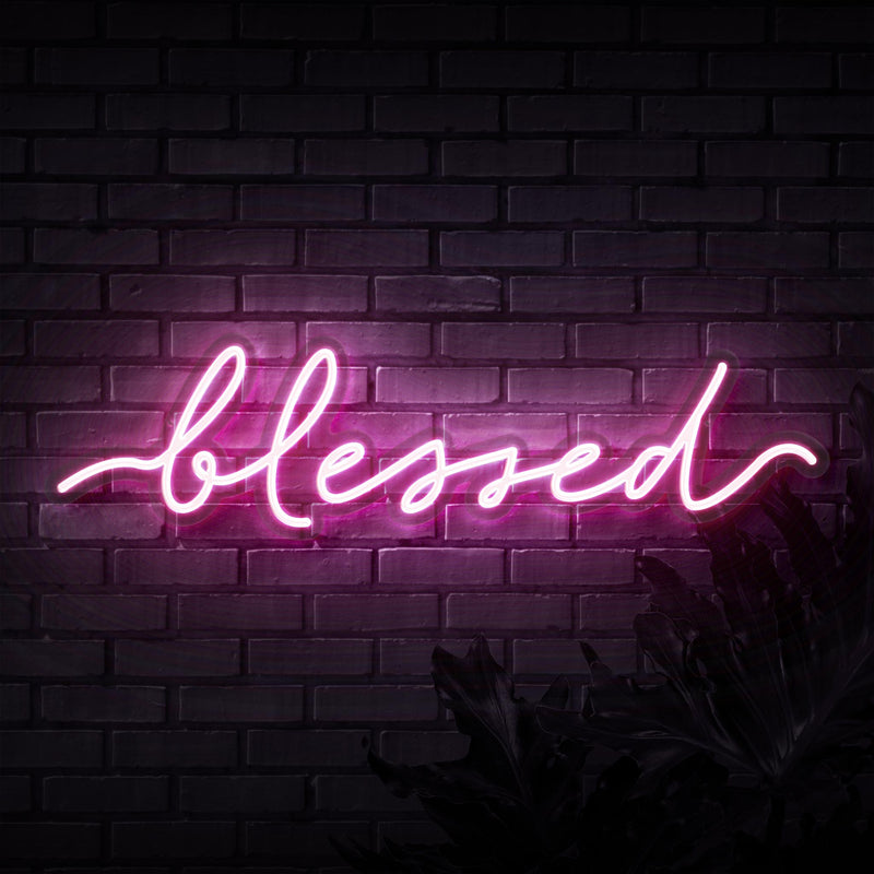 Blessed Neon Sign | Sketch & Etch US