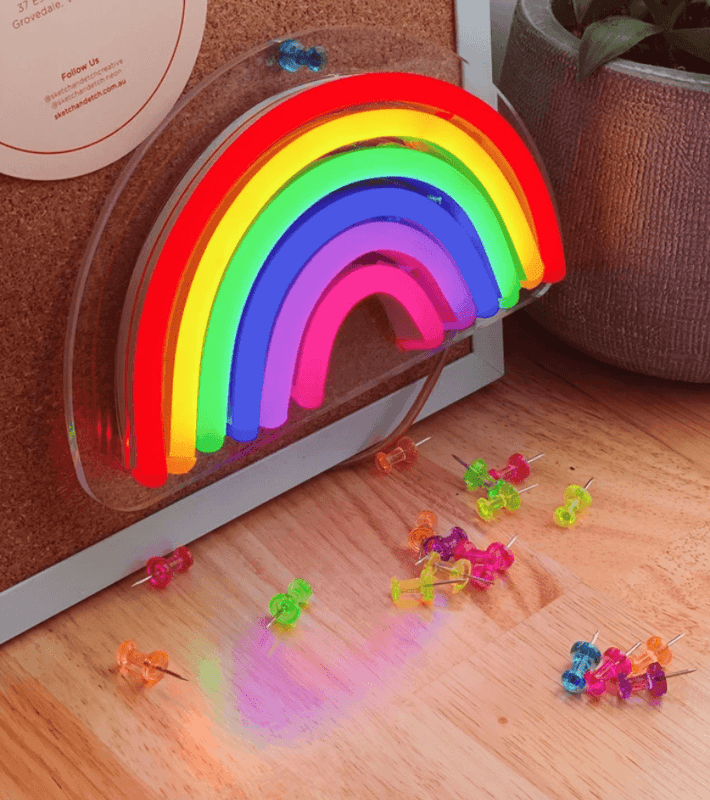 Chasetherainbow Rainbow Neon Sign - Sketch & Etch Neon