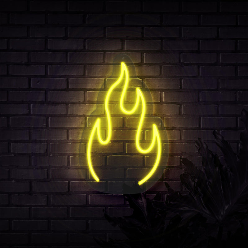 Fire Neon Sign - Sketch & Etch Neon