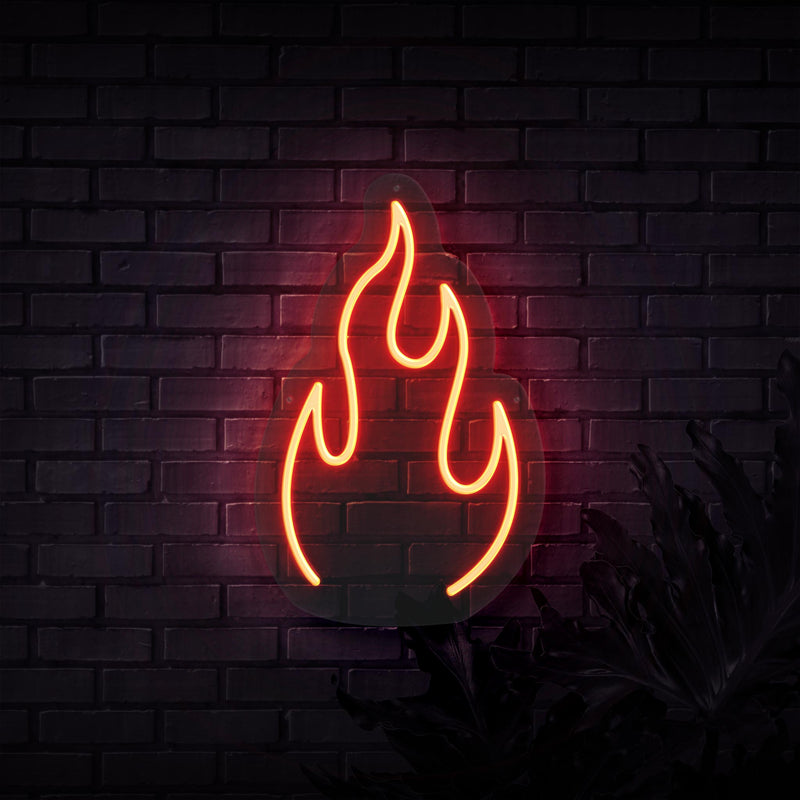 Fire Neon Sign - Sketch & Etch Neon