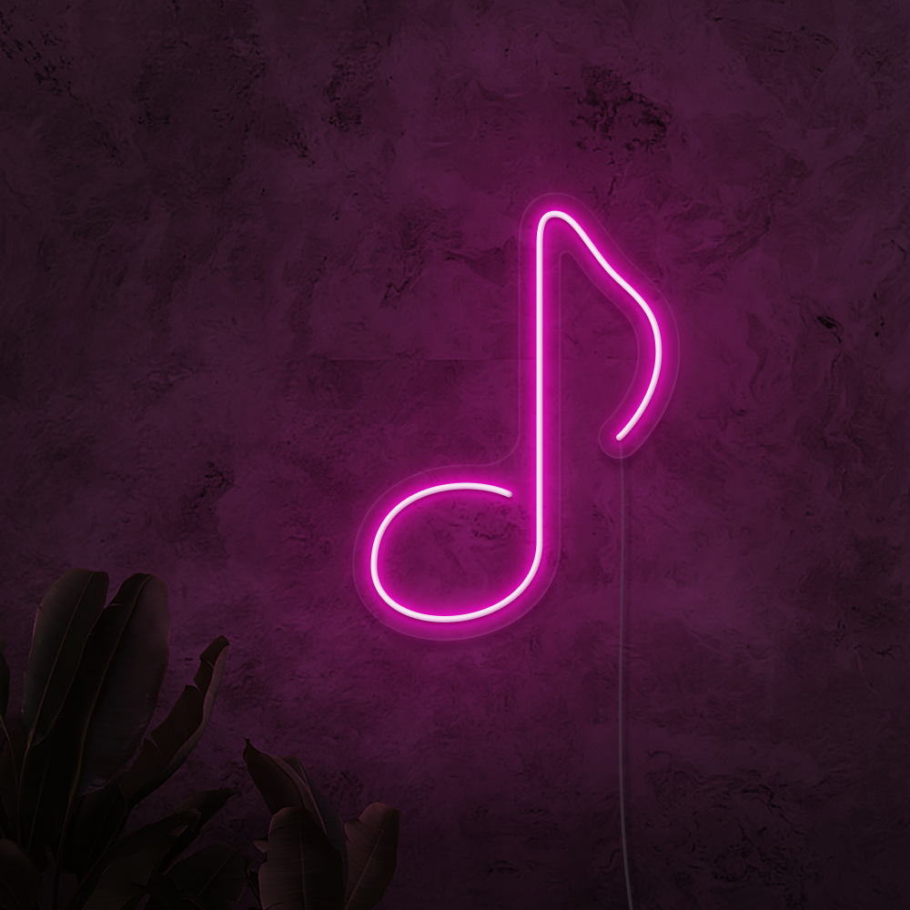 Neon label music rock banner Royalty Free Vector Image