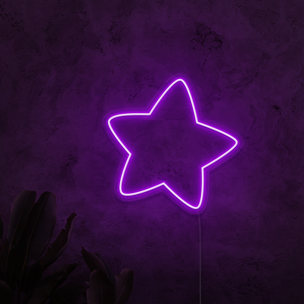 Perfect Glowing Neon White Star, Glowing, Neon, Star PNG