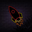 Rocket Neon Sign - Sketch & Etch Neon