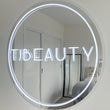 Personalized Neon Sign Round Mirror